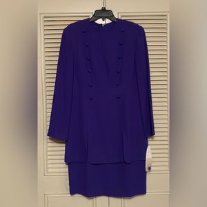 Marianne dress woman purple size 12 new